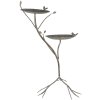 Clayre & Eef 6Y5656 Vogeldrinker Metaal Antiek Groen-Bruin 38x43x78cm