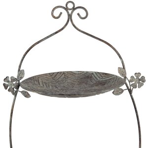 Clayre & Eef 6Y5657 Etagère 34x32x50 cm Groen Bruin Antiek Metaal Vintage Stijl
