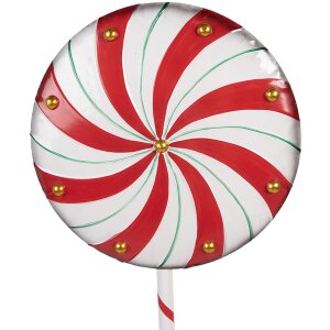 Clayre & Eef 6Y5733 Decoratie Lollypop Rood-Wit...