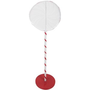 Clayre & Eef 6Y5733 Decoratie Lollypop Rood-Wit 40x30x120 cm