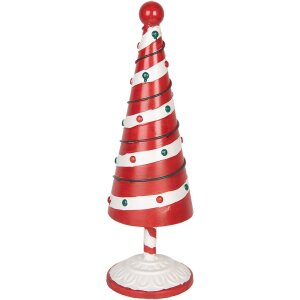 Clayre & Eef 6Y5734 Decoratie Kerstboom Rood Wit...