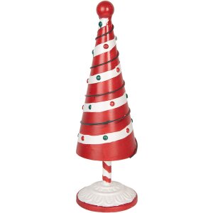 Clayre & Eef 6Y5734 Decoratie Kerstboom Rood Wit...