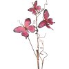 Clayre & Eef 50810 Decoratie Tak met Vlinders Roze 14x5x85 cm