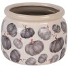 Clayre & Eef 6CECSP0001L Bloempot keramiek beige grijs Ø 20x15 cm landelijke stijl