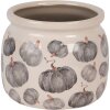Clayre & Eef 6CECSP0001M Bloempot keramiek beige grijs Ø 16x13 cm landelijke stijl