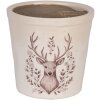 Clayre & Eef 6CEGTW0001L Decoratie Bloempot Beige Bruin Ø 17x16 cm