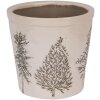 Clayre & Eef 6CENPT0001L Decoratie Bloempot Beige-Groen Ø 17x16 cm