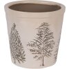 Clayre & Eef 6CENPT0001L Decoratie Bloempot Beige-Groen Ø 17x16 cm