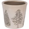 Clayre & Eef 6CETKG0001M Decoratie Bloempot Beige Groen Ø 18x16 cm