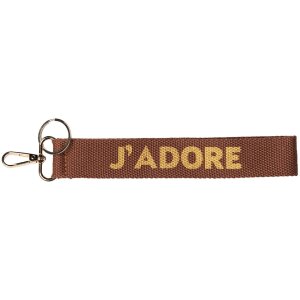 Juleeze JZKC0162 sleutelhangers Bruin 3x1x20 cm JADORE...