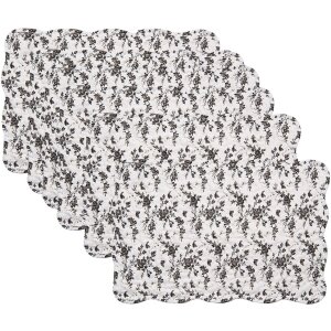 Clayre & Eef Q205.040 Tafelzet 6-stuks-set Wit Bruin...