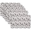 Clayre & Eef Q205.040 Tafelzet 6-stuks-set Wit Bruin 48x32cm Boerderijstijl
