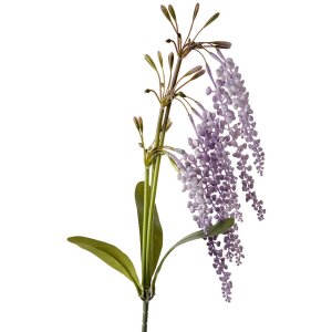 Clayre & Eef decoratieve tak paarse bloemen 14x10x82...