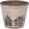 Clayre & Eef 6CE2123XS Decoratieve Bloempot Ø 8x7 cm