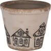 Clayre & Eef 6CE2123XS Decoratieve Bloempot Ø 8x7 cm