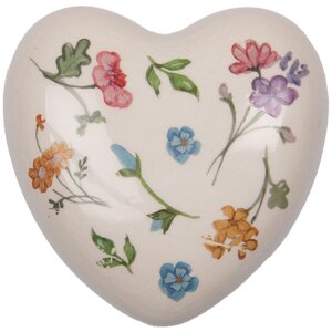 Clayre & Eef 6CECFL0003 Keramieken Hart Beige...