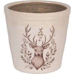 Clayre & Eef 6CEGTW0001M Decoratieve Bloempot Hert...