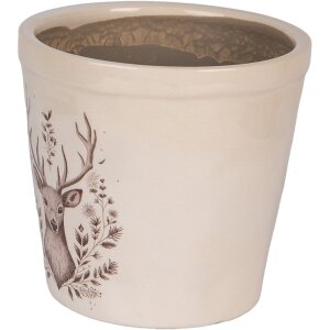 Clayre & Eef 6CEGTW0001M Decoratieve Bloempot Hert...