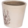 Clayre & Eef 6CEGTW0001M Decoratieve Bloempot Hert Ø 15x14 cm