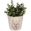Clayre & Eef 6CEGTW0001M Decoratieve Bloempot Hert Ø 15x14 cm