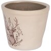 Clayre & Eef Decoratieve Bloempot met Hertenmotief Ø 12x11 cm