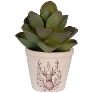 Clayre & Eef 6CEGTW0001XS Decoratieve bloempot Ø 8x7 cm