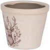 Clayre & Eef 6CEGTW0001XS Decoratieve bloempot Ø 8x7 cm