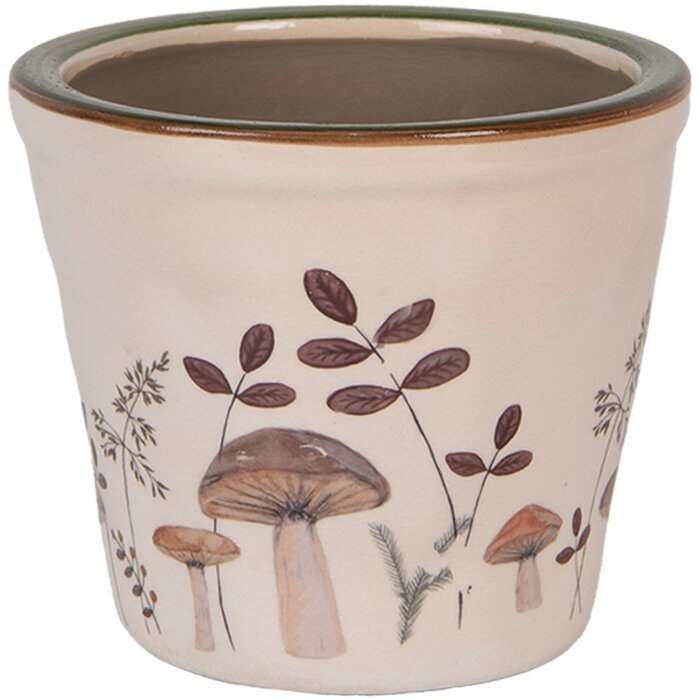 Clayre & Eef 6CELFJ0001S Decoratieve bloempot Ø 12x11 cm