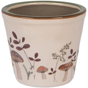Clayre & Eef 6CELFJ0001S Decoratieve bloempot Ø 12x11 cm