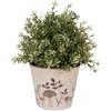 Clayre & Eef 6CELFJ0001S Decoratieve bloempot Ø 12x11 cm