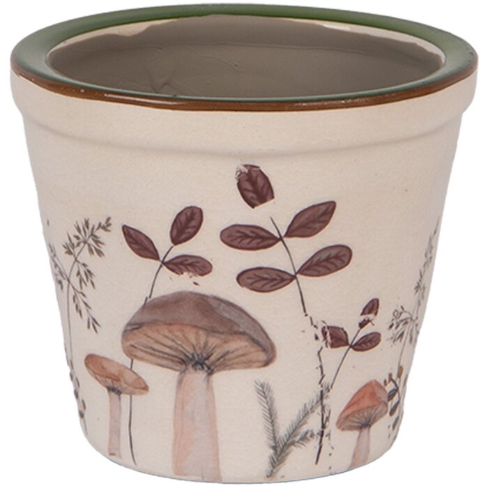 Clayre & Eef 6CELFJ0001XS Decoratieve bloempot Ø 8x7 cm