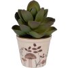 Clayre & Eef 6CELFJ0001XS Decoratieve bloempot Ø 8x7 cm