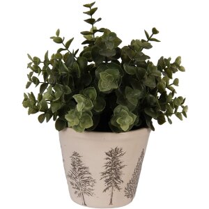 Clayre & Eef 6CENPT0001S Decoratieve bloempot...