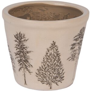 Clayre & Eef 6CENPT0001S Decoratieve bloempot Ø 12x11 cm