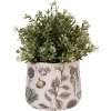 Clayre & Eef 6CETKG0001S Bloempot Beige Ø14x12 cm Landhuisstijl Keramiek