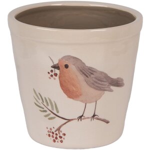 Clayre & Eef Bloempot Ø15x14cm Beige...