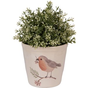Clayre & Eef Bloempot Ø15x14cm Beige...