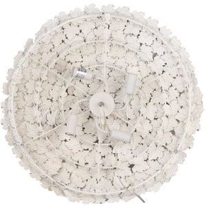 Clayre & Eef Wandlamp Ø 62 cm Grijs Wit Antiek...