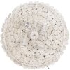 Clayre & Eef Wandlamp Ø 62 cm Grijs Wit Antiek Design IJzer E27