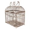 Clayre & Eef Decoratieve Vogelkooien 2-delig Bruin-Beige Metaal Antiek 56cm 41cm