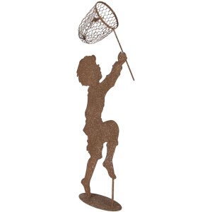 Clayre & Eef Decoratieve figuur Kind Metaal Rostoptik...