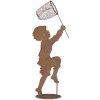 Clayre & Eef Decoratieve figuur Kind Metaal Rostoptik 33x13x88 cm Landelijke stijl