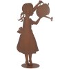 Clayre & Eef Decoratiebeeld Kind met gieter Rostoptik 36x12x62 cm