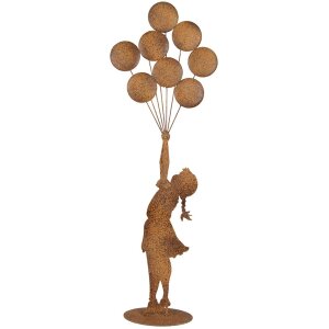 Clayre & Eef Decoratiefiguur Kind met Luchtballons...