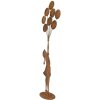 Clayre & Eef Decoratiefiguur Kind met Luchtballons Metaal Roestlook 80 cm