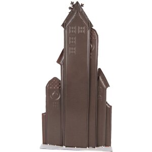 Clayre & Eef 5Y1379 Kerstversiering Huisjes Rood 28x8x56cm Metaal Landelijk