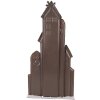 Clayre & Eef 5Y1379 Kerstversiering Huisjes Rood 28x8x56cm Metaal Landelijk
