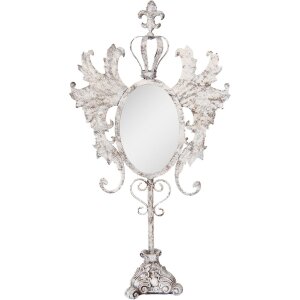 Clayre & Eef 62S331 Barok tafelspiegel Antiek-wit...