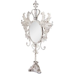 Clayre & Eef 62S331 Barok tafelspiegel Antiek-wit...