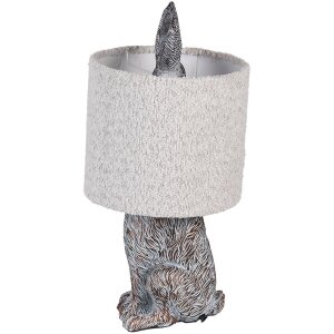 Clayre & Eef Tafellamp Haas Polyresin Bruin-Grijs...